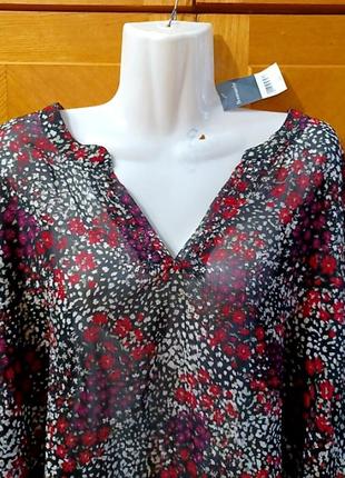 Новая красивая полупрозрачная блуза р.28 от bonmarche