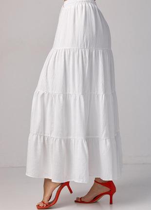 Длинная юбка с воланами3 фото