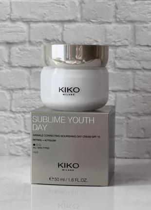 Дневной крем с ретинолом new sublime youth day kiko milano!