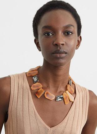 Розкішне кольє parfois асиметрія карамель