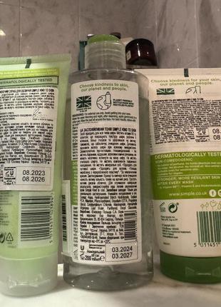 Набор уходовой косметики simple всего за 200 грн