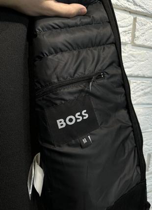 Чоловіча куртка стійка комір boss3 фото