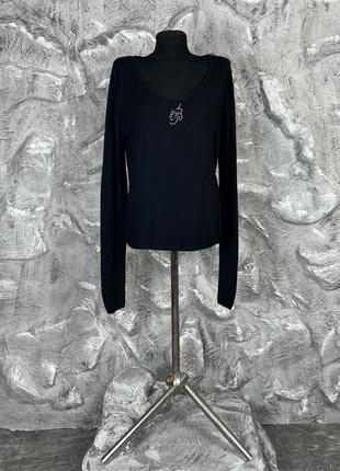 Свитер с v-образным вырезом blumarine
