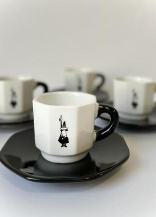Набор чашек с блюдцами bialetti rtatz400