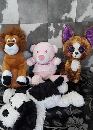 Мягкая игрушка собачка, львенок, мишка 20-30 см