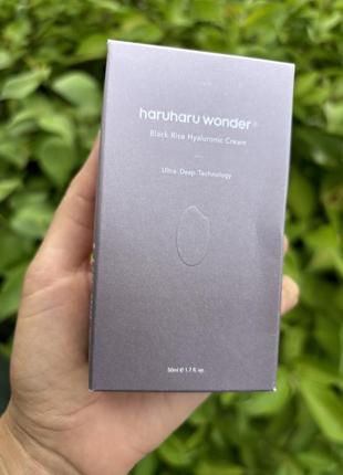 Гиалуроновый крем с экстрактом черного риса haruharu wonder black rice hyaluronic cream