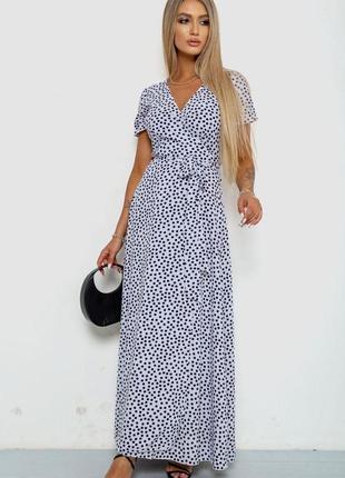 Сарафан у горох, колір біло-чорний, 241r157-1