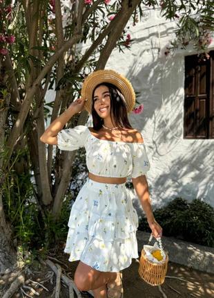 Костюм топ + спідниця