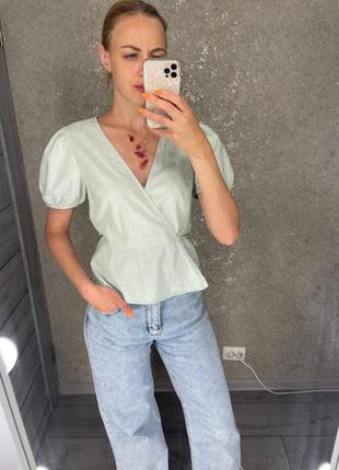 Летняя рубашка блуза на запах primark