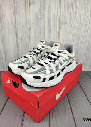 Кроссовки nike p-6000 white gray