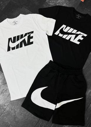 Комплекты мужской спортивный летний шорты и футболка nike big 3 в 1