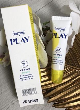 Рідкий бальзам для губ supergoop play spf 30 lip balm