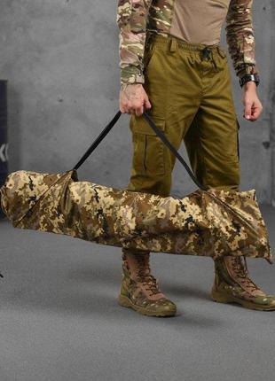 Раскладушка военная 197×64×49 см усиленная полевая армейская кровать пиксель вт6327