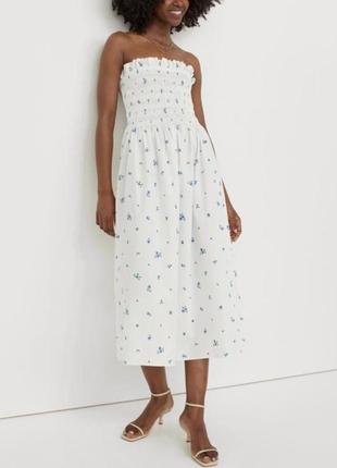 Міді сукня бюстьє від h&m