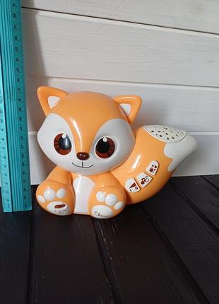 Музыкальный светильник проектор chicco лисеня проектор