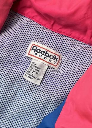 Vintage reebok windbreaker jacket adult large full zip hoodie  90s5 фото