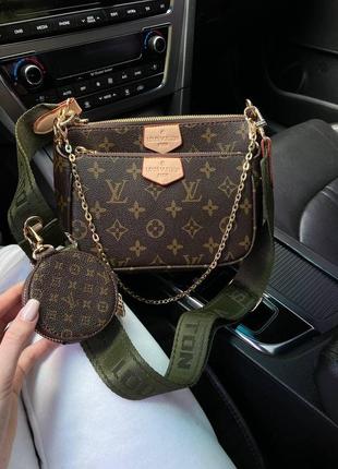 Жіноча сумка в стилі louis vuitton alma brown black