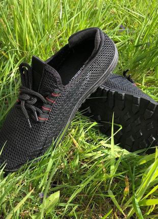 Тонкі кросівки | мякі чоловічі кросівки | 45 розмір. кросівки з тканини, що дихають. модель 45112. колір: чорний8 фото