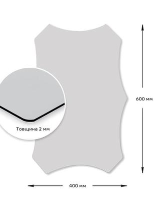 Дзеркало акрилове самоклеюче 400*600мм*2мм 3d-000015212 фото