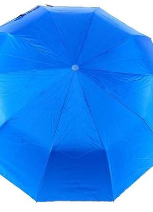 Яркий женский зонт полуавтомат полиэстер синий арт.19302-2 bellissimo (китай)6 фото