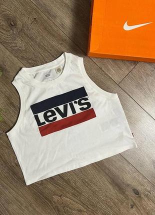 Levi’s oversize топ кроп футболка укороченая2 фото