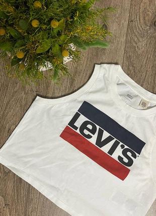 Levi’s oversize топ кроп футболка укороченая3 фото