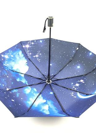 Хороший женский зонт автомат с 9 карбоновыми спицами от universal