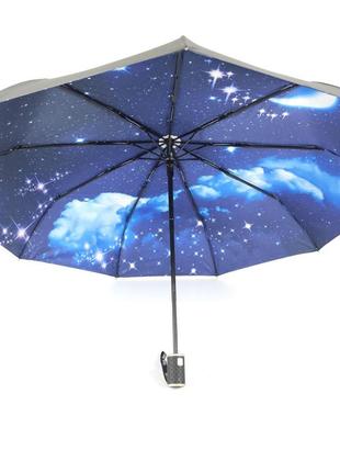 Хороший женский зонт автомат с 9 карбоновыми спицами от universal