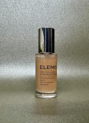 Elemis pro-collagen rose micro serum balm роза троянда зволожуюча сироватка для обличчя зі зміцнюючим ефектом, 30 мл