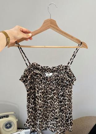 Топ h&m леопардовий принт