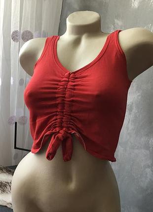 Топ красный женский