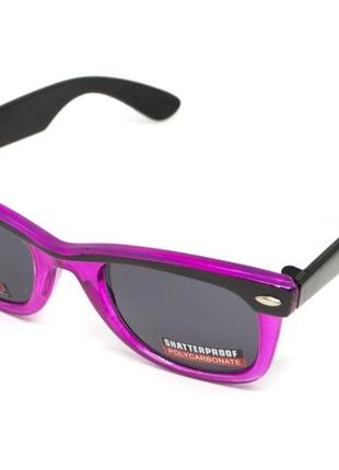 Окуляри захисні відкриті swag hipster-4 pink (gray) сірі2 фото