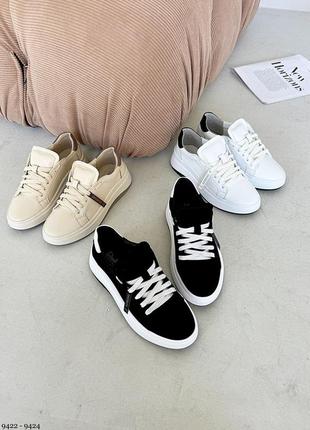 Кроссовки, черные, натуральная замша10 фото