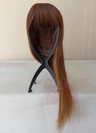 Новый длинный парик, темная, прямая, с чутчиком, термостойкая, парик