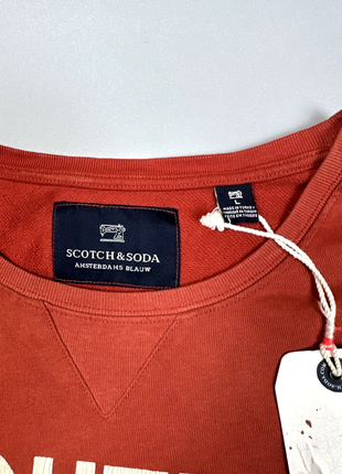 Красный желтый свитшот с градиентным принтом scotch&soda2 фото