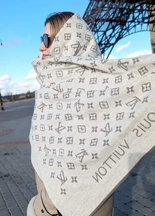 Палантин, шарф в стиле louis vuitton, луи віттон женский платок