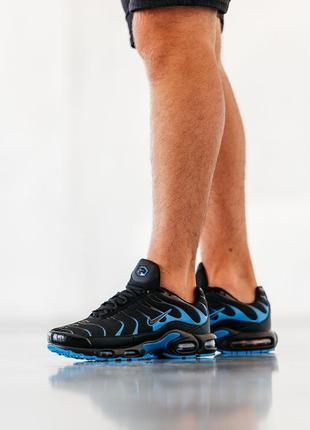 Nike air max tn black university blue, кроссовки мужские найк тн, кроссовки мужественные найк аир макс тн