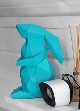 Набір для створення 3d фігур паперкрафт papercraft орігамі заєць