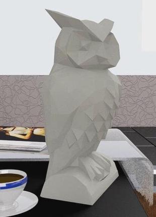 Paperkhan конструктор из картона сова филин пазл оригами papercraft фигура развивающий набор антистресс