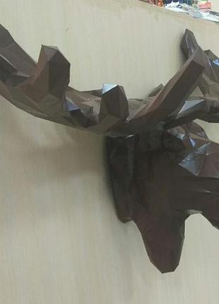 Paperkhan набор для творчества 3d фигура лось паперкрафт papercraft подарочный набор игрушка сувенир