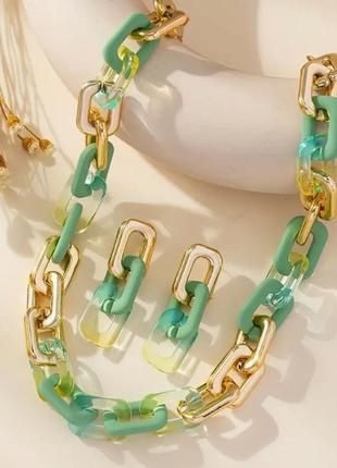 Бижутерия 2024  набор комплект сережки и колье