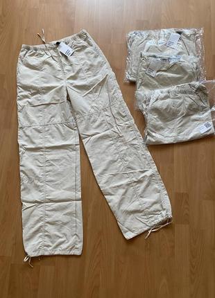 Штанибрюки, легкі нейлонові штани, легкие штаны спортивные нейлон, парашути штани легкі джогери джоггеры7 фото