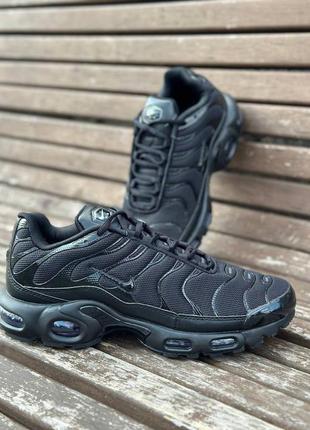Кроссовки nike air max tn plus комбинированные черные