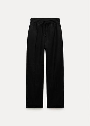 Льняные брюки zara