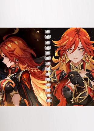 Блокнот скетчбук мавуика геншин импакт genshin impact для рисования (sk0203)