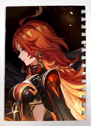 Блокнот скетчбук мавуика геншин импакт genshin impact для рисования (sk0203)