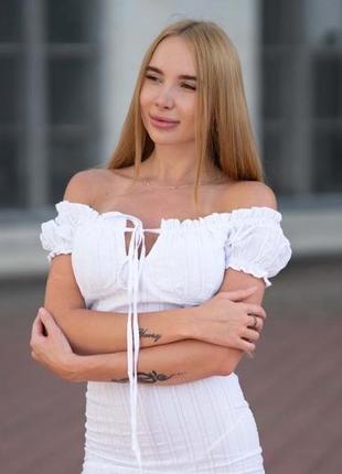 Жіноча  сукня lameia біла7 фото