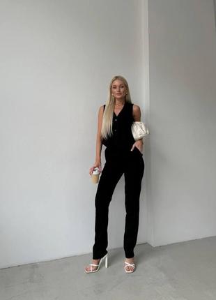 Стильний жіночий костюм у класичному стилі (р.42-48/s-xl) у різних кольорах