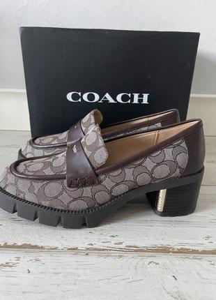 Coach cora lofers туфли лофтеры оригинал кожа р 39,5-40