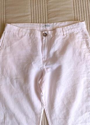 Лляні штани mango 3